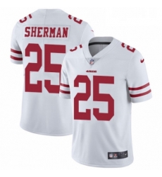 Youth Nike San Francisco 49ers 25 Richard Sherman White Vapor Untouchable Limited Player NFL Jersey