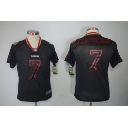 Youth Nike San Francisco 49ers 7# Colin Kaepernick Black[Lights Out ELITE Jerseys]