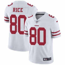 Youth Nike San Francisco 49ers 80 Jerry Rice White Vapor Untouchable Limited Player NFL Jersey