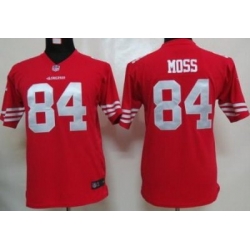 Youth Nike San Francisco 49ers 84 Randy Moss Red Nike NFL Jerseys