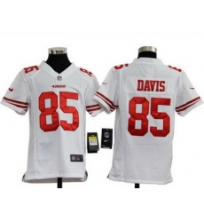 Youth Nike San Francisco 49ers 85# Vernon Davis White Jerseys