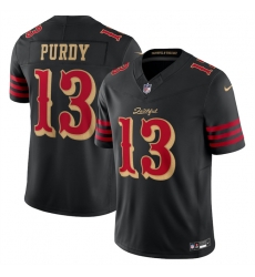 Youth San Francisco 49ers 13 Brock Purdy Black 2025 F U S E Rivalries Vapor Limited Stitched Football Jersey