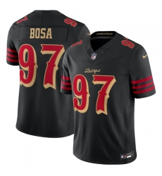 Youth San Francisco 49ers 97 Nick Bosa Black 2025 F U S E Rivalries Vapor Limited Stitched Football Jersey