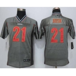 nike youth nfl jerseys san francisco 49ers 21 bush grey[Elite vapor][bush]