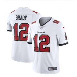 Men Nike Tampa Bay Buccaneers 12 Tom Brady White Vapor Limited NFL Stitched Jersey