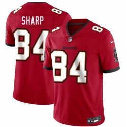 Men Tampa Bay Buccaneers  84 Bauer Sharp Red 2026 Draft Vapor Limited Stitched Jersey