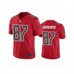 Men Tampa Bay Buccaneers #87 Rob Gronkowski Color Rush Limited Red Jersey