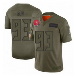 Men Tampa Bay Buccaneers 93 Ndamukong Suh Limited Camo 2019 Salute to Service Football Jersey