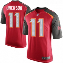 Mens Nike Tampa Bay Buccaneers 11 DeSean Jackson Game Red Team Color NFL Jersey