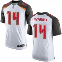 Mens Nike Tampa Bay Buccaneers 14 Ryan Fitzpatrick Elite White NFL Jersey