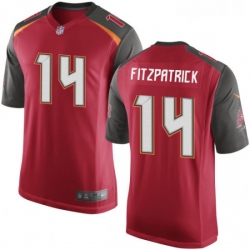 Mens Nike Tampa Bay Buccaneers 14 Ryan Fitzpatrick Game Red Team Color NFL Jersey