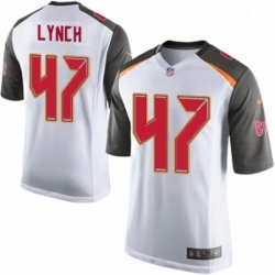 Mens Nike Tampa Bay Buccaneers 47 John Lynch Game White NFL Jersey