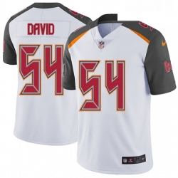 Mens Nike Tampa Bay Buccaneers 54 Lavonte David White Vapor Untouchable Limited Player NFL Jersey