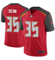 Nike Buccaneers 35 Jamel Dean Red Team Color Men Stitched NFL Vapor Untouchable Limited Jersey