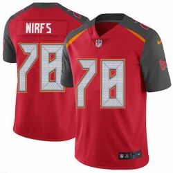 Nike Buccaneers 78 Tristan Wirfs Red Team Color Men Stitched NFL Vapor Untouchable Limited Jersey