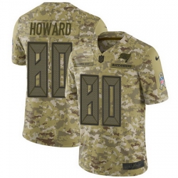 Nike Buccaneers #80 O J Howard Camo Mens Stitched NFL Limited 2018 Salute To Service Jersey