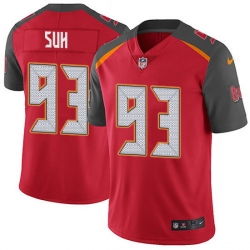 Nike Buccaneers 93 Ndamukong Suh Red Team Color Men Stitched NFL Vapor Untouchable Limited Jersey