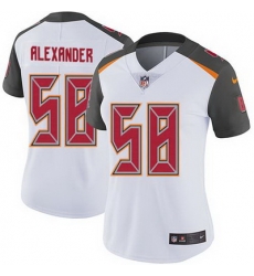 Nike Buccaneers #58 Kwon Alexander White Womens Stitched NFL Vapor Untouchable Limited Jersey