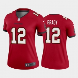 Women Nike Tampa Bay Buccaneers 12 Tom Brady Red Nike Vapor Untouchable Jersey