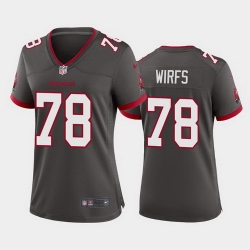 women tristan wirfs tampa bay buccaneers pewter alternate game jersey 2020 