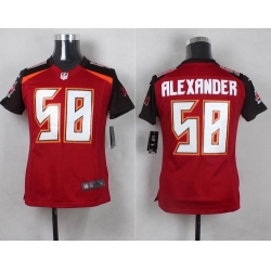 Nike Buccaneers #58 Kwon Alexander Red Team Color Youth Stitched NFL New Elite Jersey