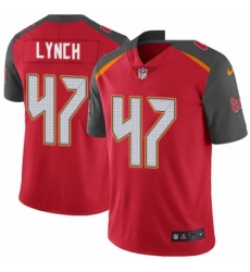 Youth Nike Tampa Bay Buccaneers 47 John Lynch Red Team Color Vapor Untouchable Elite Player NFL Jersey