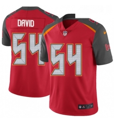 Youth Nike Tampa Bay Buccaneers 54 Lavonte David Red Team Color Vapor Untouchable Limited Player NFL Jersey