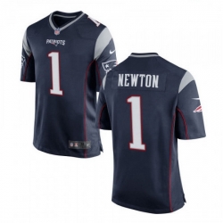 Men New England Patriots 1 Cam Newton Nike Navy Vapor Untouchable Limited Player Jersey