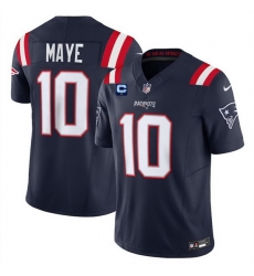 Men New England Patriots 10 Drake Maye Navy 2025 F U S E With 1 Star C Patch Vapor Limited Stitched Football Jersey Men New England Patriots 10 Drake Maye Navy 2025 F U S E With 1 Star C Patch Vapor Limited Stitched Football Jersey