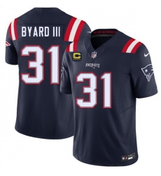 Men New England Patriots  31 Kevin Byard III Navy 2026 F U S E  4 Star C Pach Vapor Limited Stitched Football Jersey