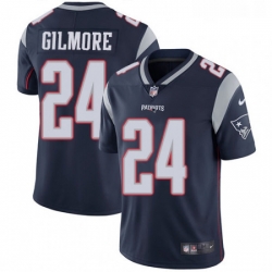 Mens Nike New England Patriots 24 Stephon Gilmore Navy Blue Team Color Vapor Untouchable Limited Player NFL Jersey