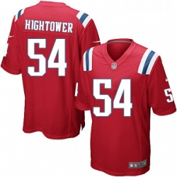 Mens Nike New England Patriots 54 Donta Hightower Game Red Alternate NFL Jersey