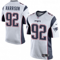 Mens Nike New England Patriots 92 James Harrison Game White NFL Jersey