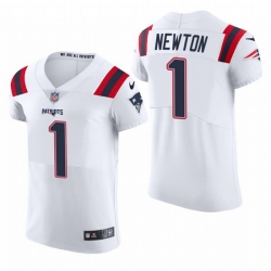 New England Patriots 1 Cam Newton Nike Men White Team Color Men Stitched NFL 2020 Vapor Untouchable Elite Jersey