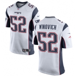 New England Patriots 52 Chase Winovich Nike Limited White Jersey