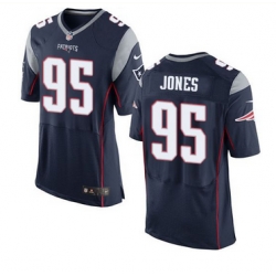 Nike New England Patriots #95 Chandler Jones Navy Blue Team Color Men 27s Stitched NFL New Elite Jersey