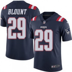 Nike Patriots #29 LeGarrette Blount Navy Blue Mens Stitched NFL Limited Rush Jersey