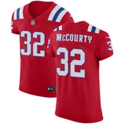 Nike Patriots #32 Devin McCourty Red Alternate Mens Stitched NFL Vapor Untouchable Elite Jersey