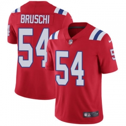 Nike Patriots #54 Tedy Bruschi Red Alternate Mens Stitched NFL Vapor Untouchable Limited Jersey