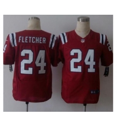 nike nfl jerseys new england patriots 24 fletcher red[Elite][fletcher]