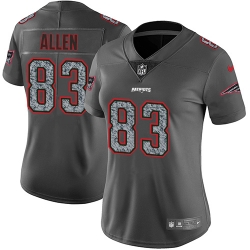 Nike Patriots #83 Dwayne Allen Gray Static Womens NFL Vapor Untouchable Game Jersey