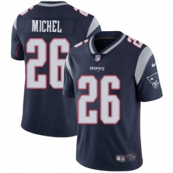 Youth Nike New England Patriots 26 Sony Michel Navy Blue Team Color Vapor Untouchable Limited Player NFL Jersey