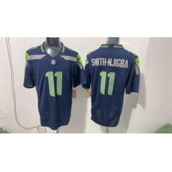 Men Seattle Seahawks  11 Jaxon Smith Njigba Navy 2026 F U S E  Vapor Untouchable Limited Stitched Football Jersey