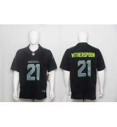 Men Seattle Seahawks  21 Devon Witherspoon Black 2026 F U S E  Vapor Untouchable Limited Stitched Football Jersey