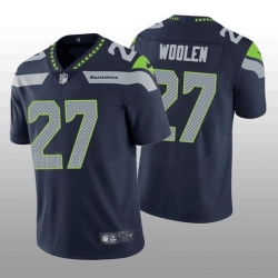 Men Seattle Seahawks 27 Tariq Woolen Navy Vapor Untouchable Stitched Football Jersey