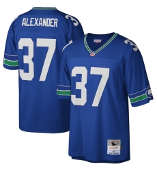 Men Seattle Seahawks  37 Shaun Alexander Royal Stitched Football Jersey