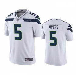 Men Seattle Seahawks 5 Jason Myers White Vapor Untouchable Limited Stitched Jersey