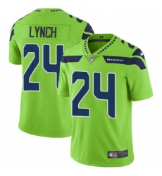 Mens Nike Seattle Seahawks 24 Marshawn Lynch Limited Green Rush Vapor Untouchable NFL Jersey