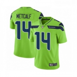 Mens Seattle Seahawks 14 DK Metcalf Limited Green Rush Vapor Untouchable Football Jersey