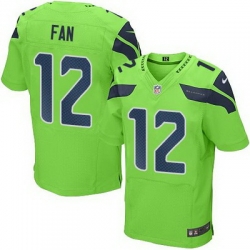 Nike Seahawks #12 Fan Green Mens Stitched NFL Elite Rush Jersey